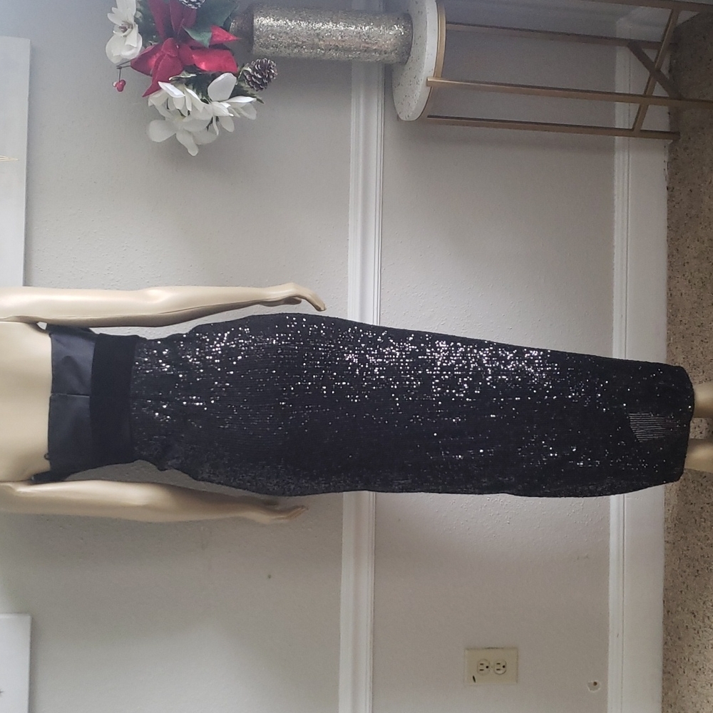 JAYGOFREY Maxi Sequim Black Dress Size 4 - Picture 5 of 9